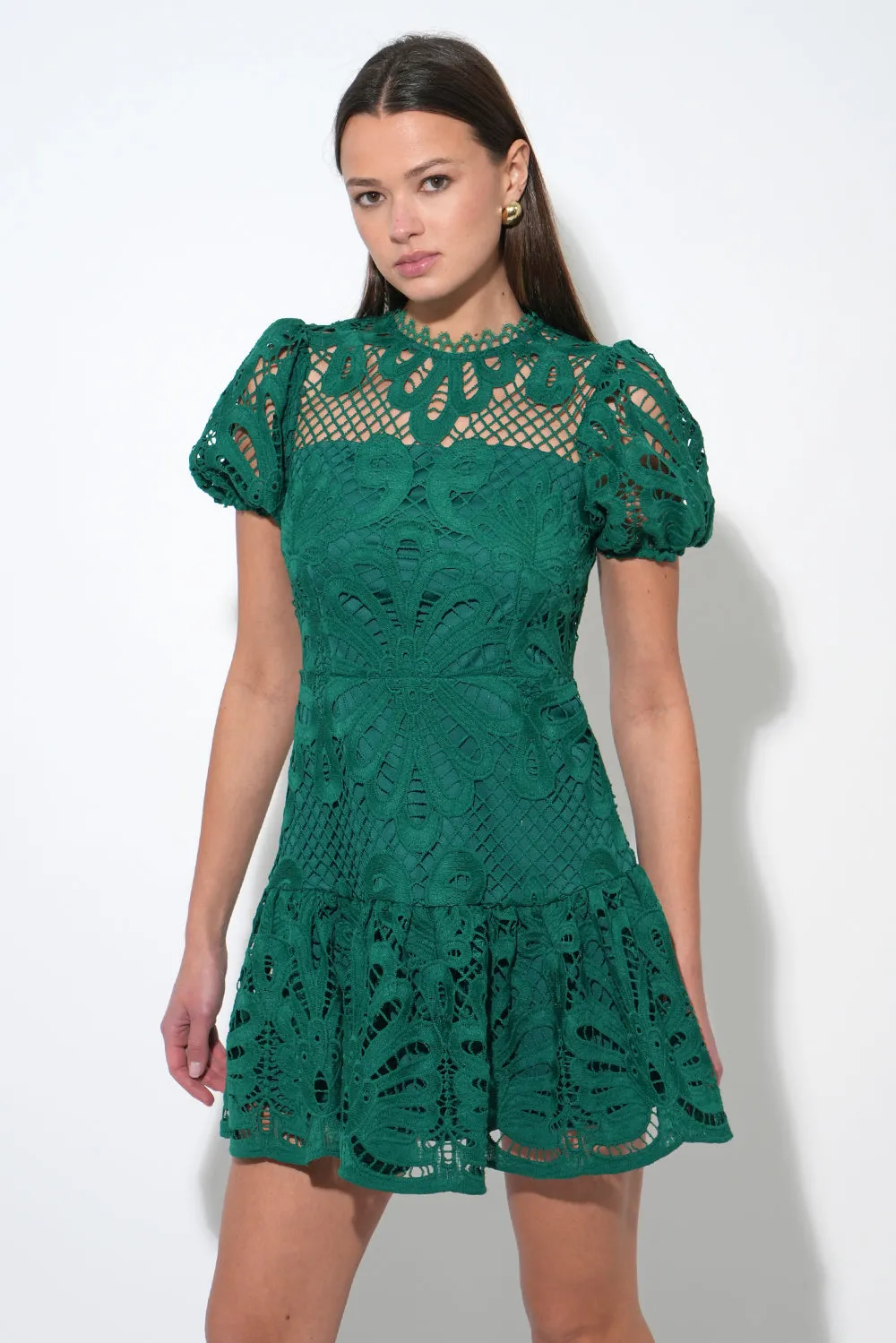 Clarisse A Line Placement Lace Dress sold by Adelyn Rae product image thumbnail 2