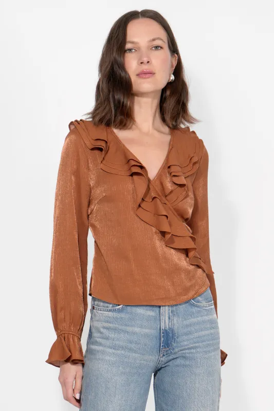 Ayesha Ruffled Blouse sold by Adelyn Rae