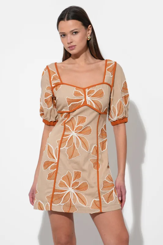 Grasiella Embroidered Mini Dress sold by Adelyn Rae