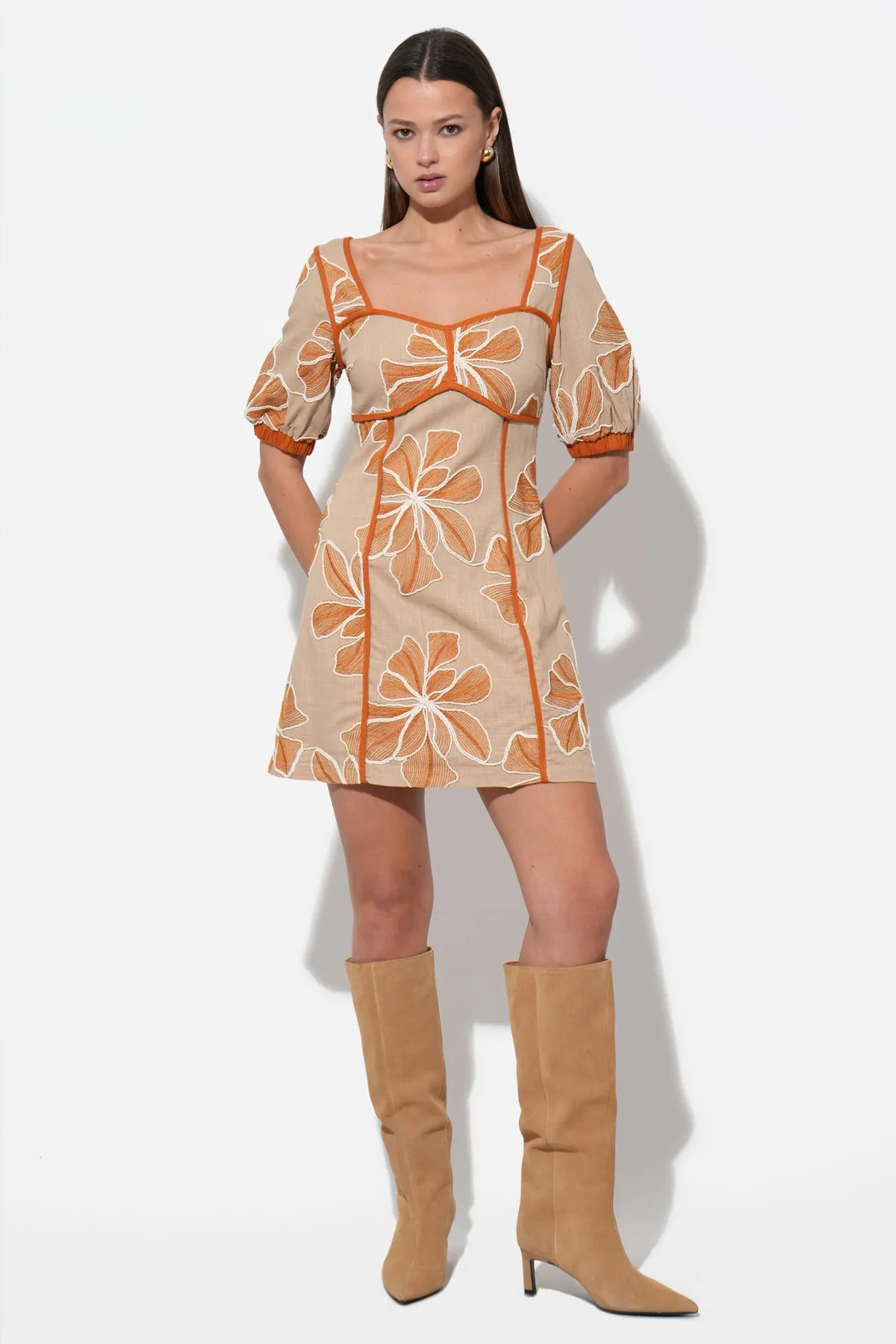 Grasiella Embroidered Mini Dress sold by Adelyn Rae product image thumbnail 4
