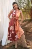 Sandi Two Toned Halter Midi Dress sold by Adelyn Rae