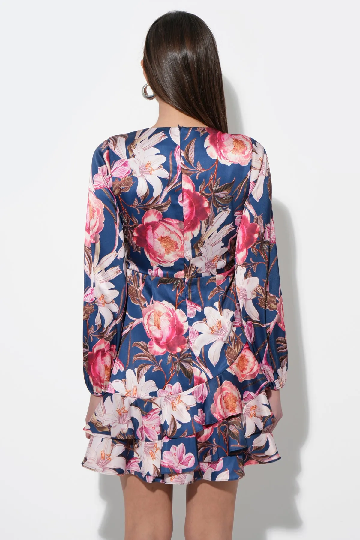 Irisa Gathered Ruffle Mini Dress sold by Adelyn Rae product image thumbnail 2