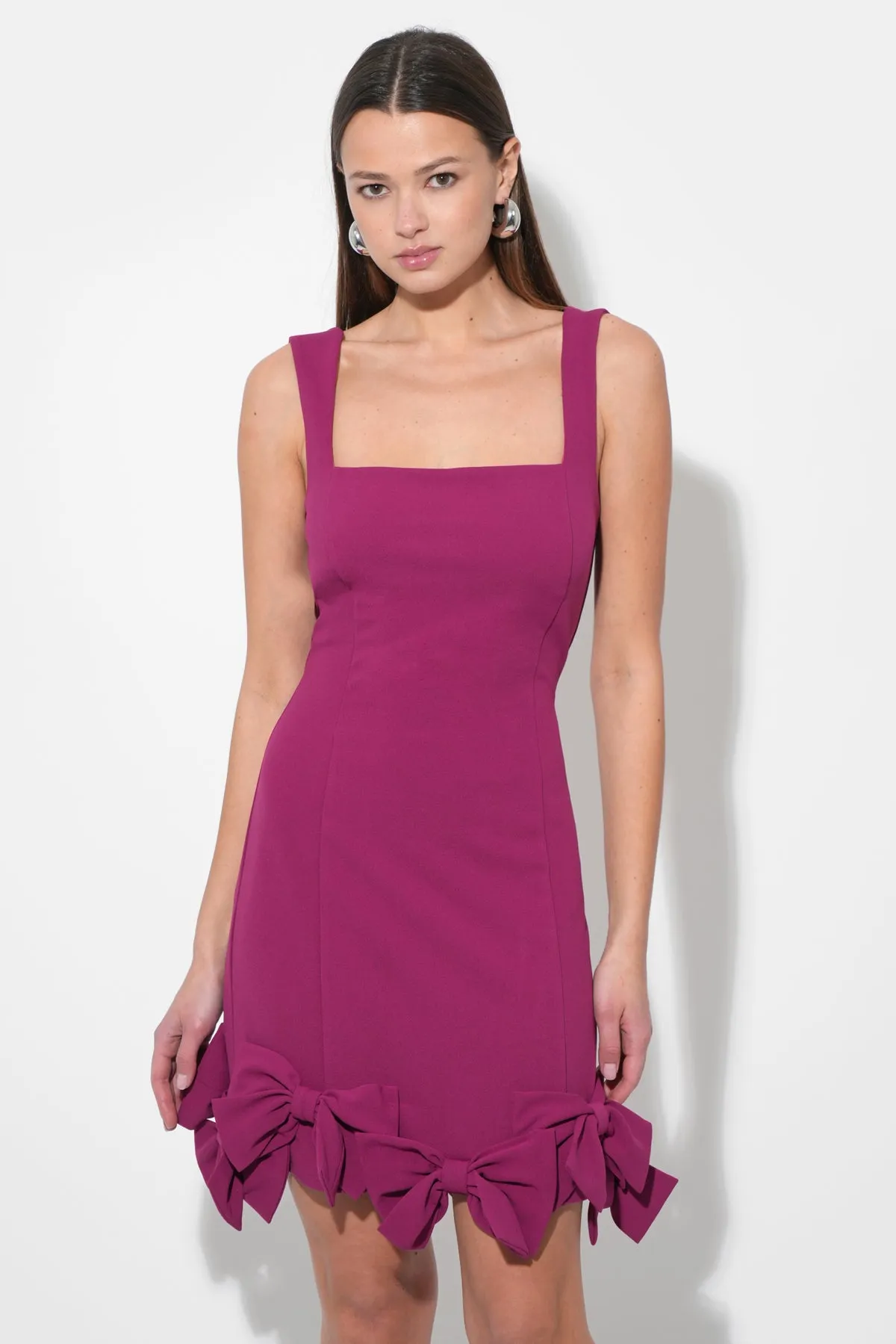 Ember Bow Skirt Strappy Mini Dress sold by Adelyn Rae product image thumbnail 4