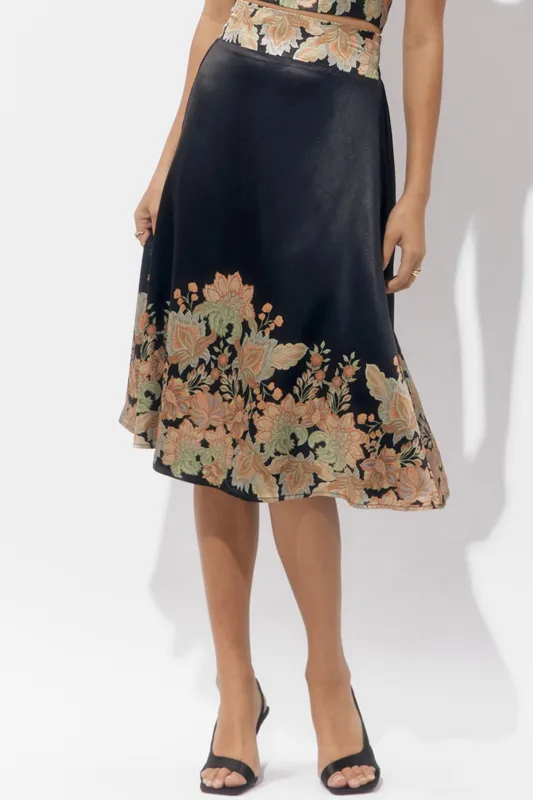 Donis Border Print Maxi Skirt sold by Adelyn Rae