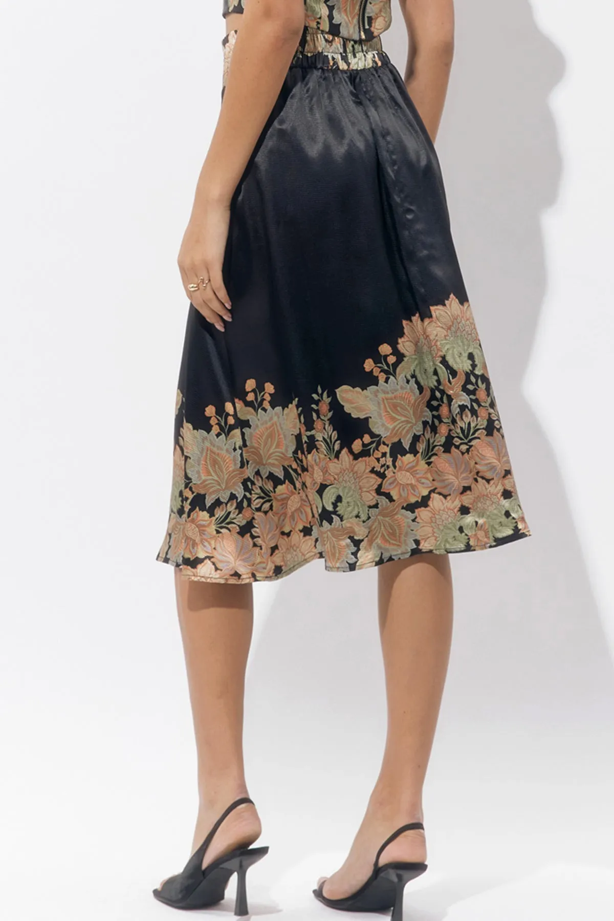 Donis Border Print Maxi Skirt sold by Adelyn Rae product image thumbnail 2