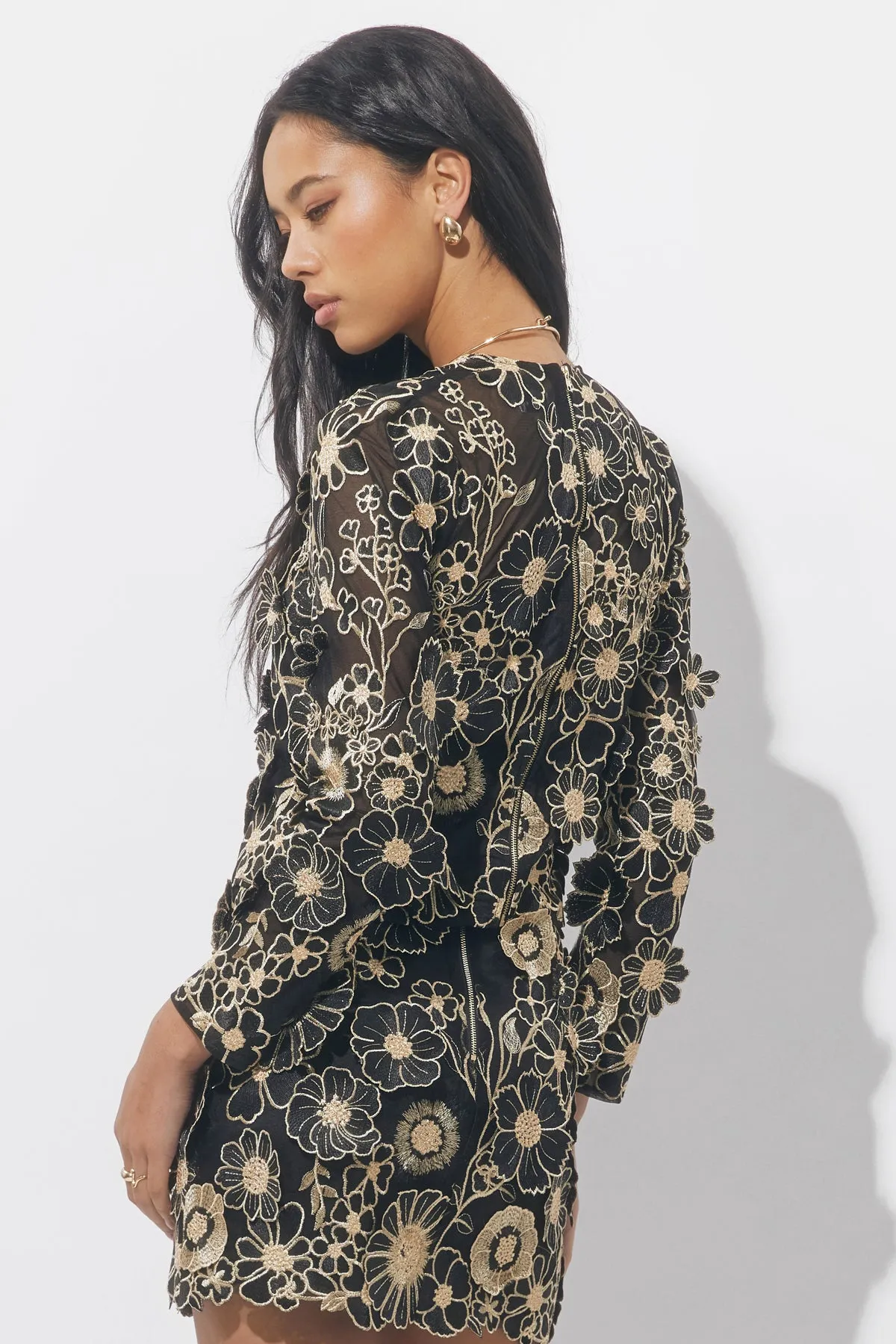 Kaylen 3D Lace Blouse sold by Adelyn Rae product image thumbnail 2