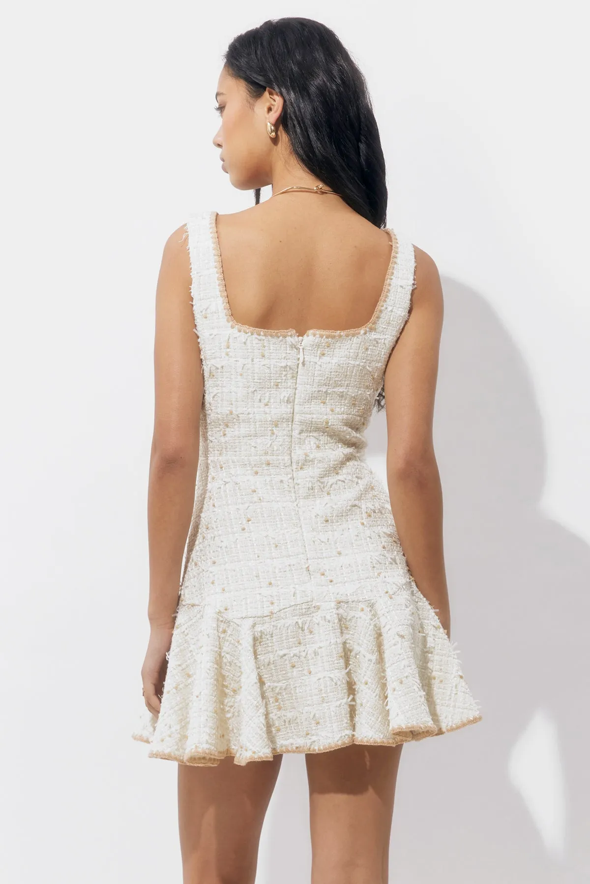 Salina Tweed Embroidered Mini Dress sold by Adelyn Rae product image thumbnail 2