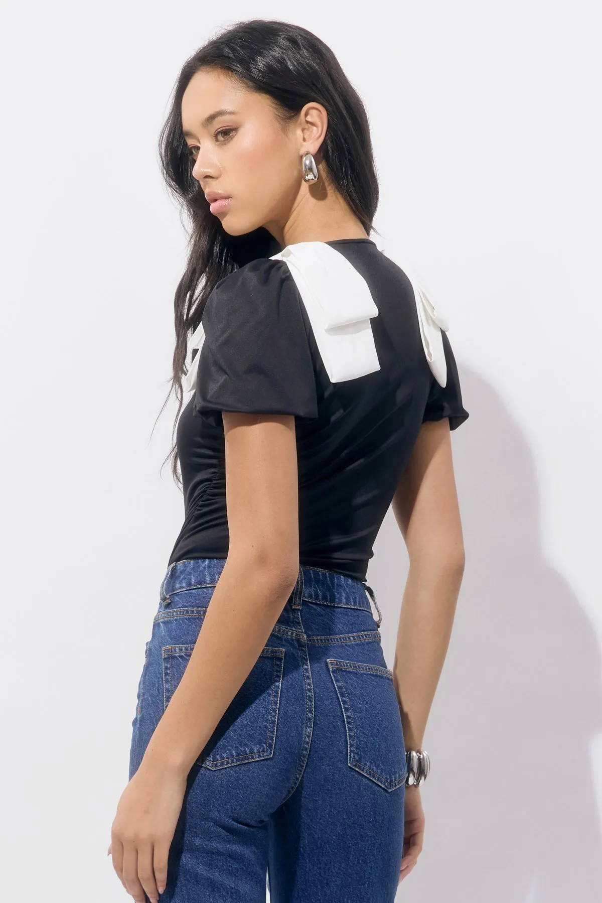 Kassidy Bow Knit Bodysuit sold by Adelyn Rae product image thumbnail 2