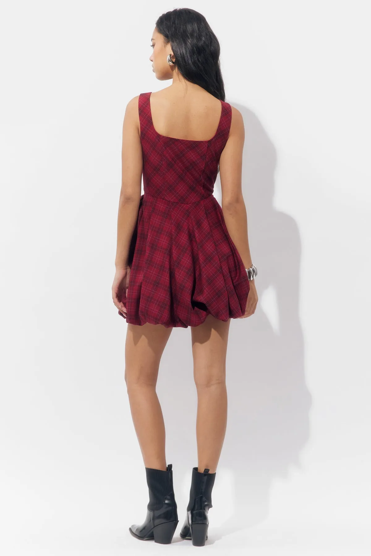 Ranata Plaid Bubble Mini Dress sold by Adelyn Rae product image thumbnail 5