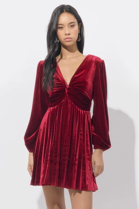 Amaree Pleated Mini Dress sold by Adelyn Rae