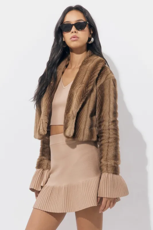 Folster Faux Fur Short Coat sold by Adelyn Rae