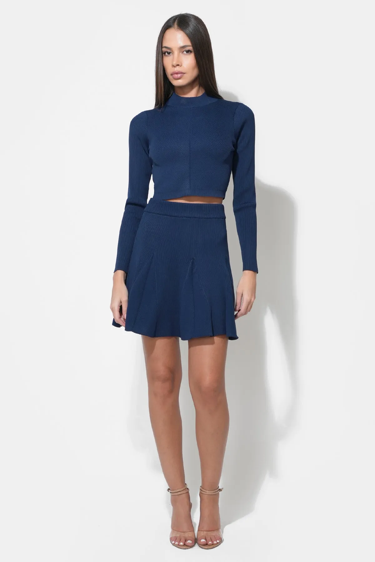 Carrie High Neck Long Sleeve Knit Top sold by Adelyn Rae product image thumbnail 3