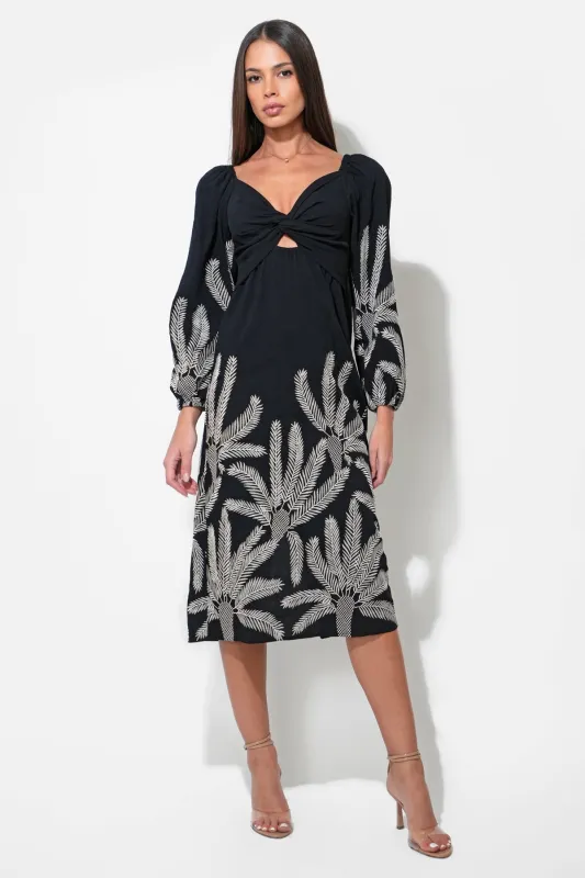 Jia Embroidered Midi Dress sold by Adelyn Rae