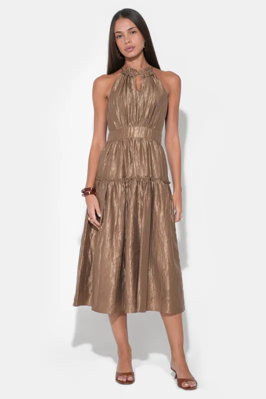 Margaret Halter Midi Dress sold by Adelyn Rae