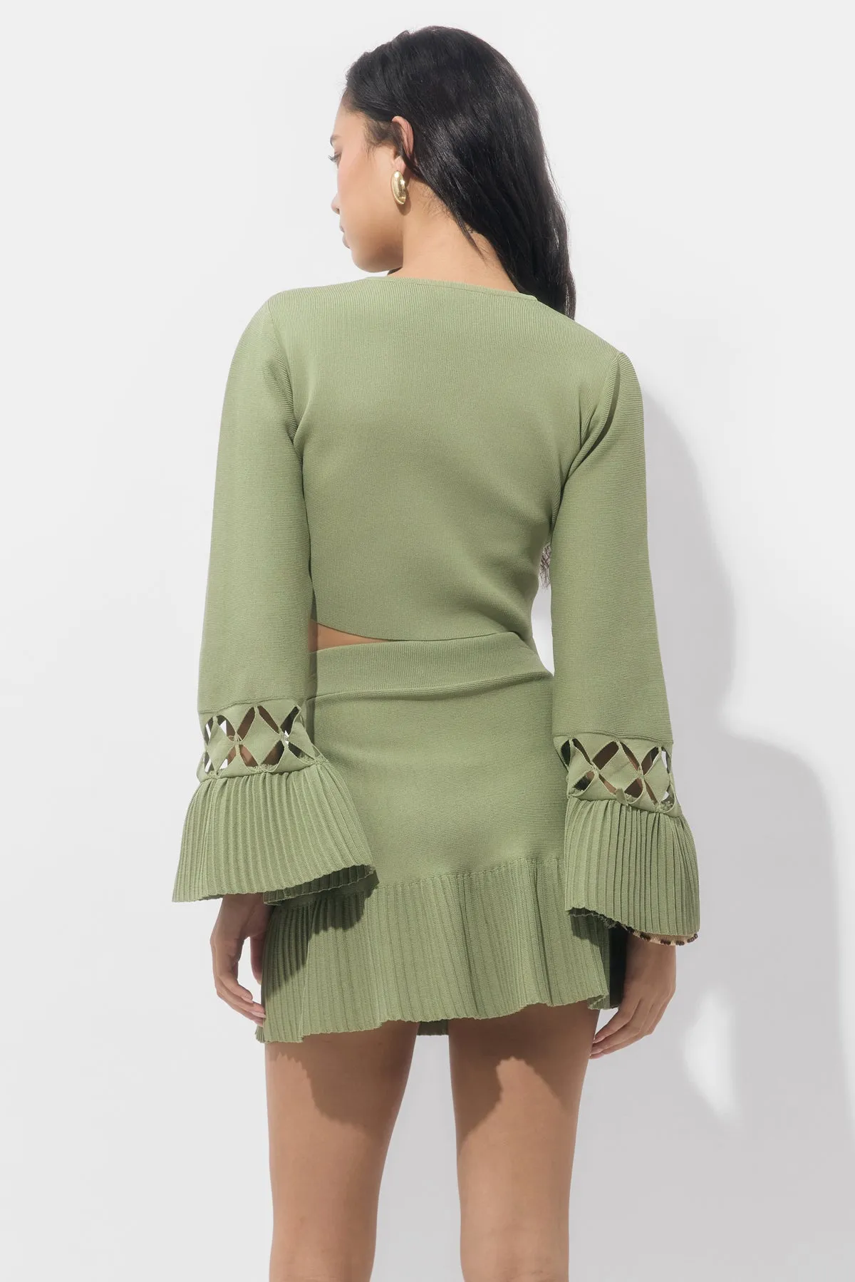 Heidi Bell Sleeve Cut Out Knit Top sold by Adelyn Rae product image thumbnail 2