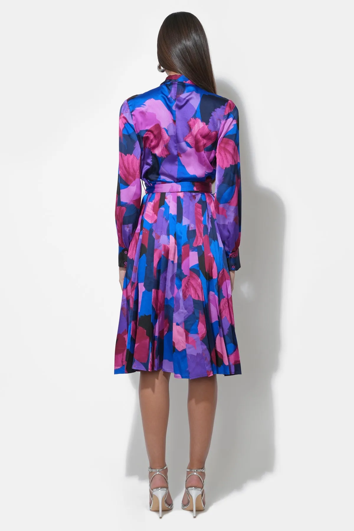 Guinevere Button Up Pleated Midi Dress sold by Adelyn Rae product image thumbnail 2