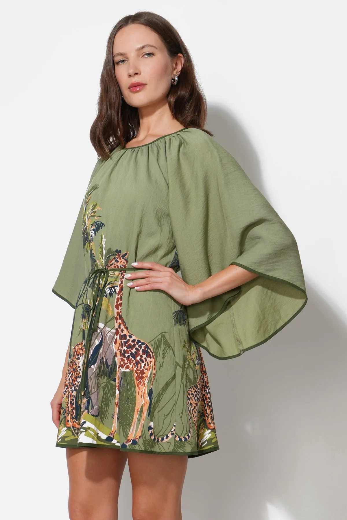 Irene Round Neck Printed Mini Dress sold by Adelyn Rae product image thumbnail 3