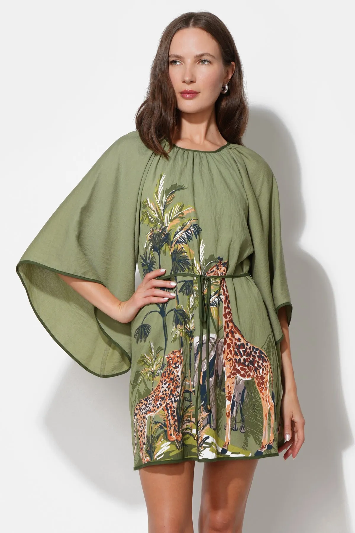 Irene Round Neck Printed Mini Dress sold by Adelyn Rae product image thumbnail 4