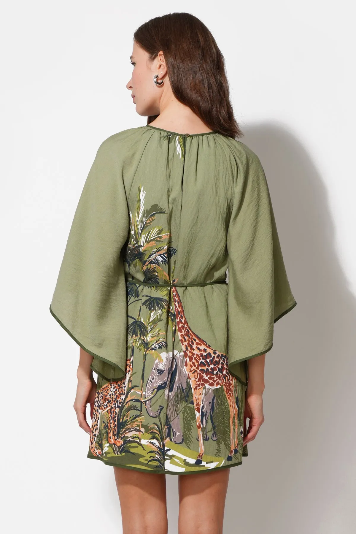 Irene Round Neck Printed Mini Dress sold by Adelyn Rae product image thumbnail 2