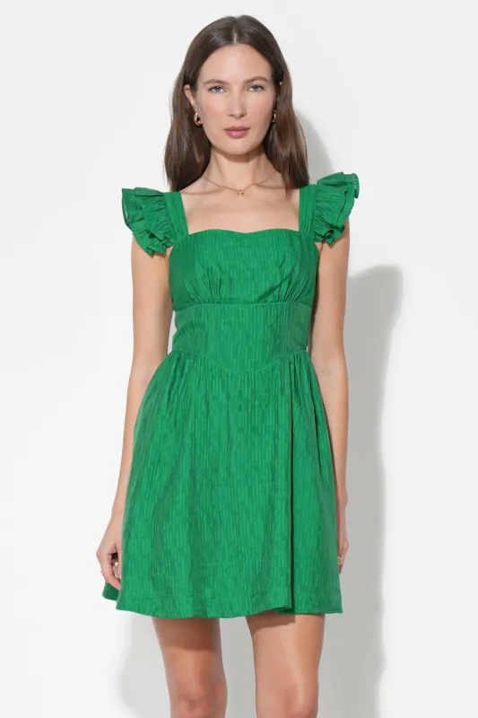 Charlene Flutter Sleeve Mini Dress sold by Adelyn Rae