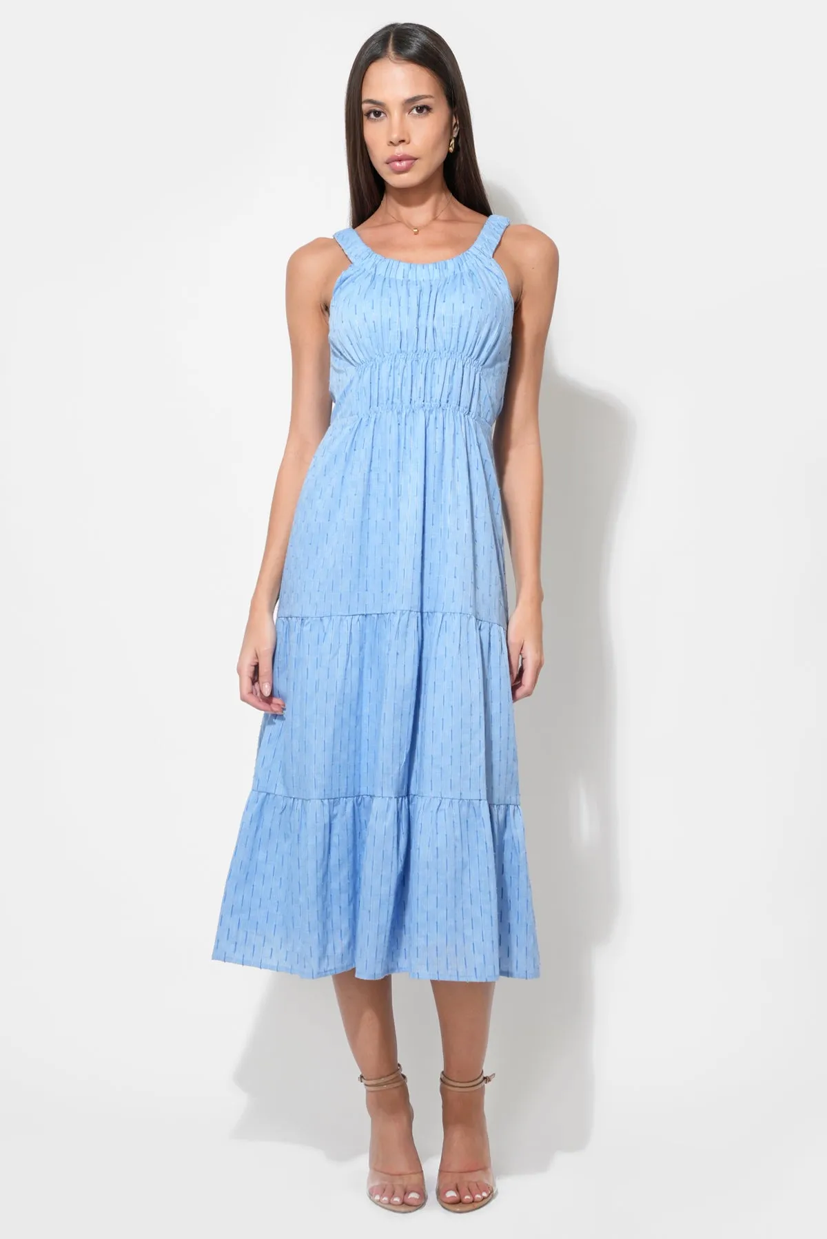 Rosali Textured Cotton Midi Dress sold by Adelyn Rae product image thumbnail 3