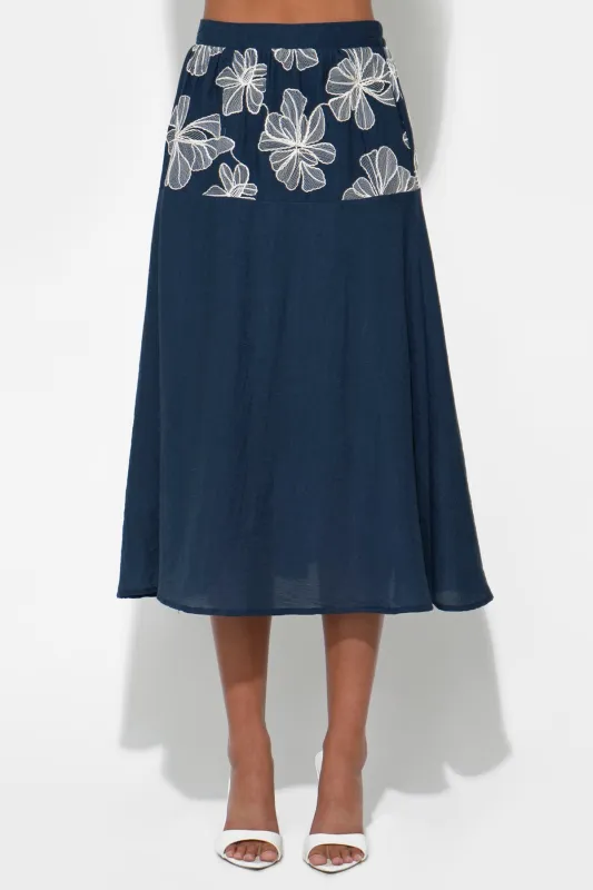 Alani Tiered Embroidery Skirt sold by Adelyn Rae