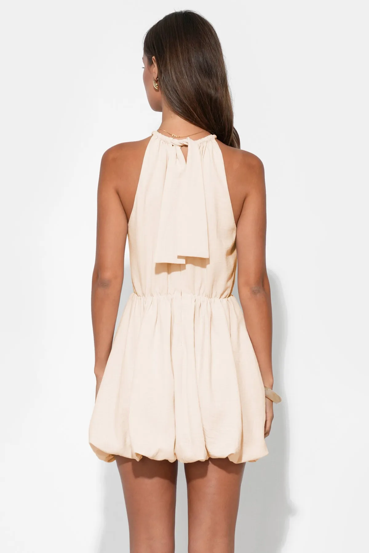 Lyla Bubble Textured Satin Mini Dress sold by Adelyn Rae product image thumbnail 3