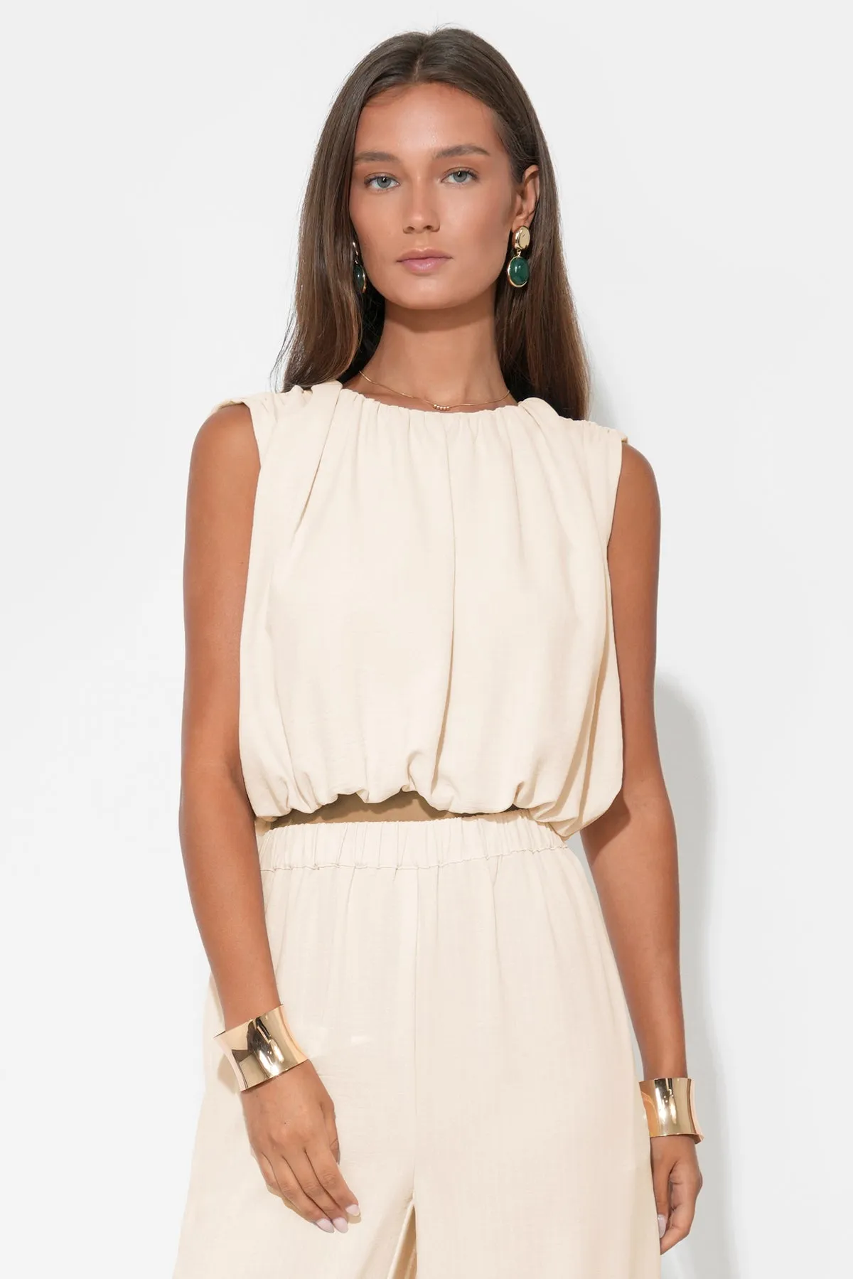 Hailey Bubble Textured Satin Top sold by Adelyn Rae product image thumbnail 4