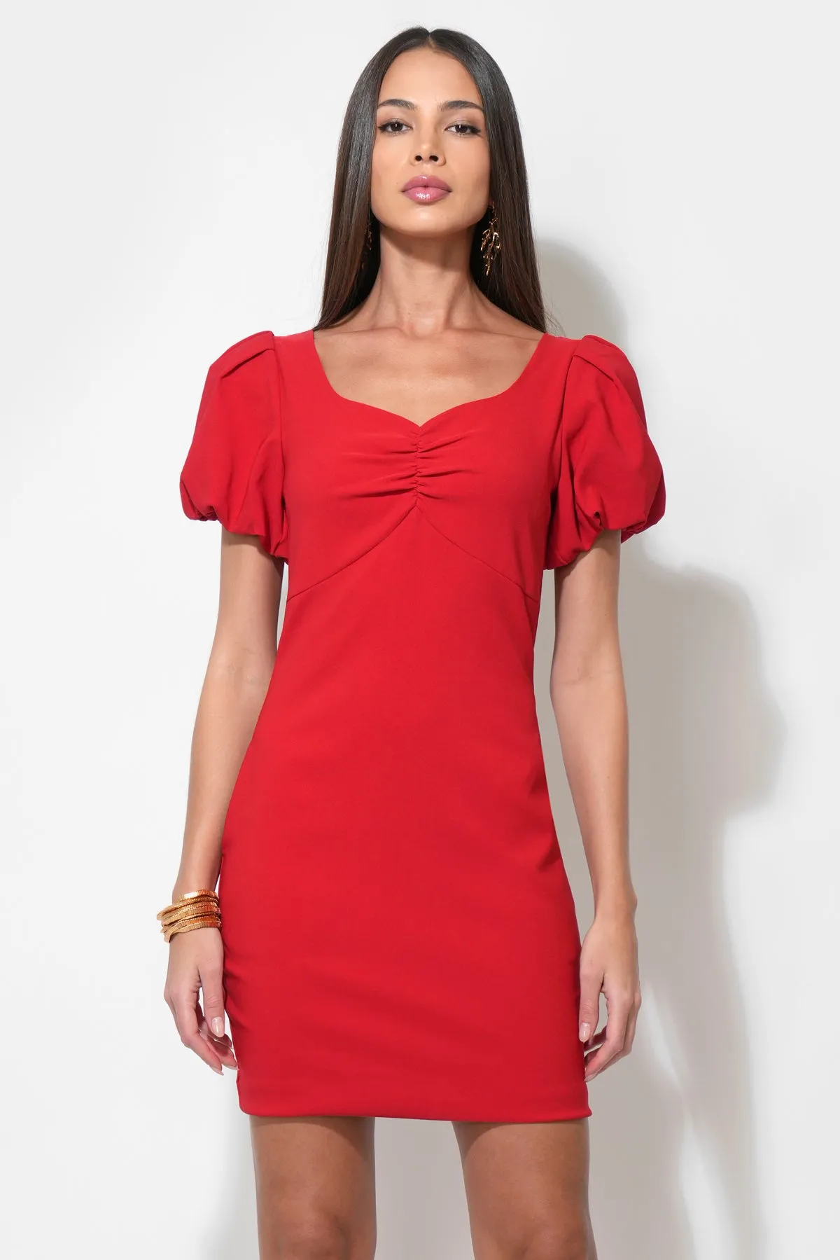 Hadley Bubble Sleeve Mini Dress sold by Adelyn Rae product image thumbnail 4