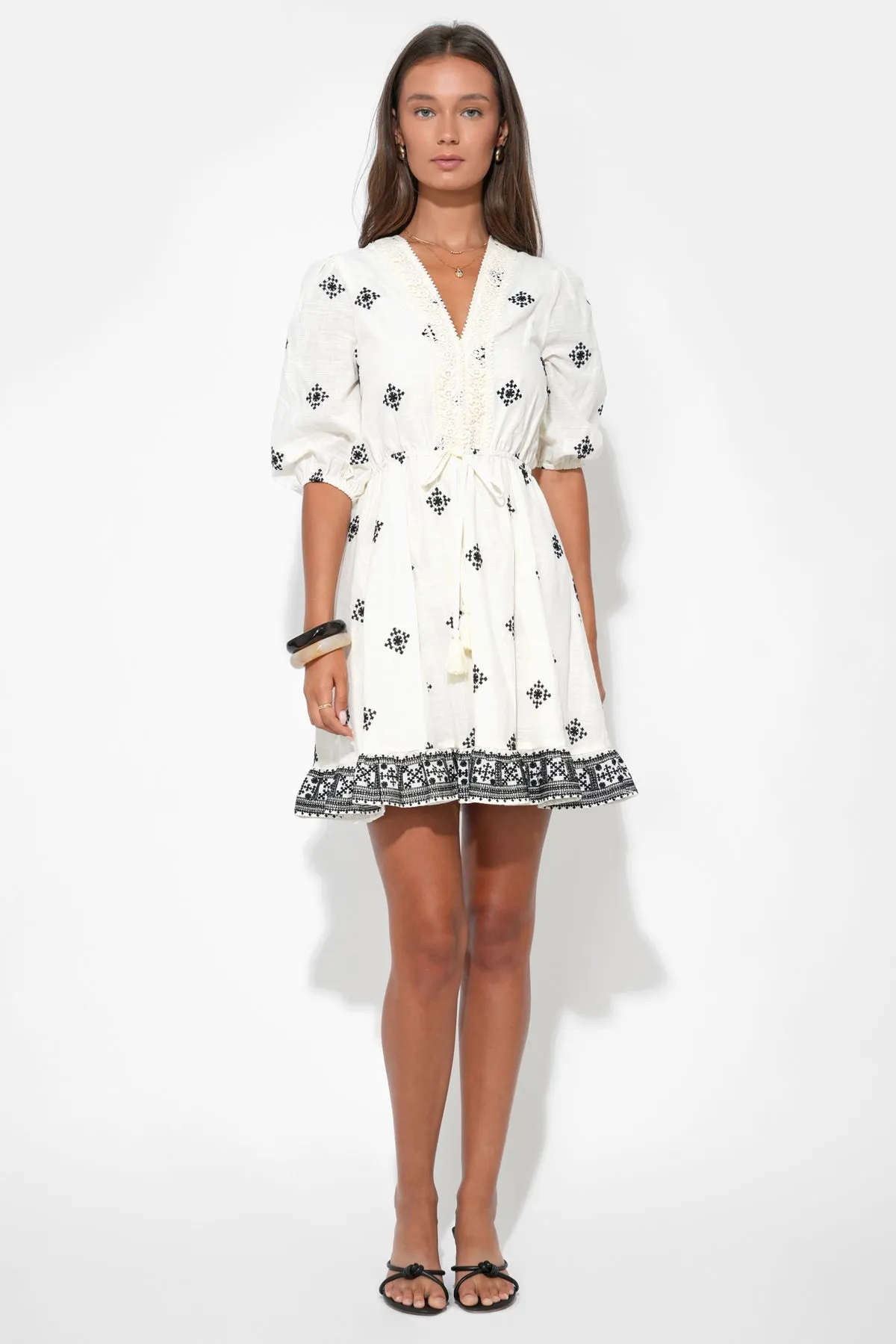 Soraya Embroidery Mini Dress sold by Adelyn Rae product image thumbnail 5