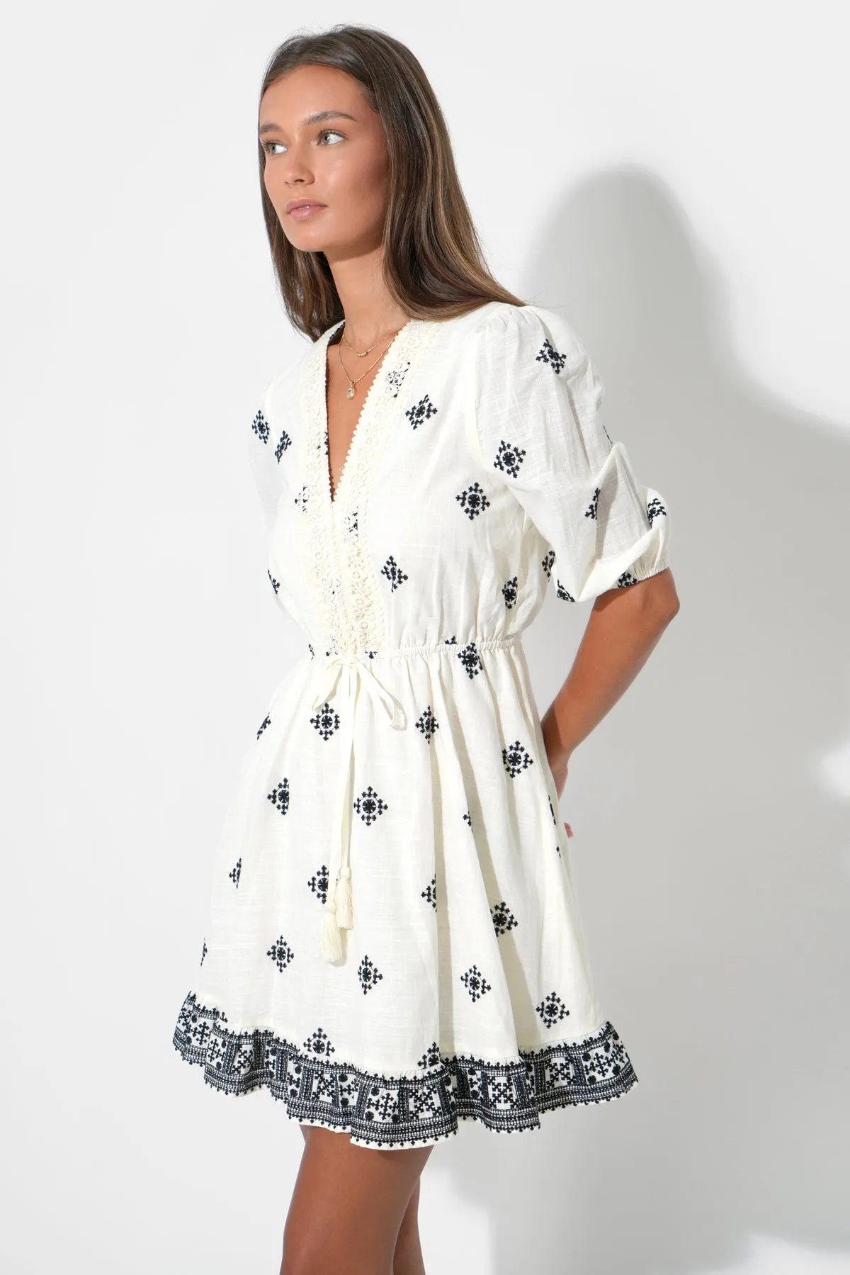 Soraya Embroidery Mini Dress sold by Adelyn Rae product image thumbnail 2