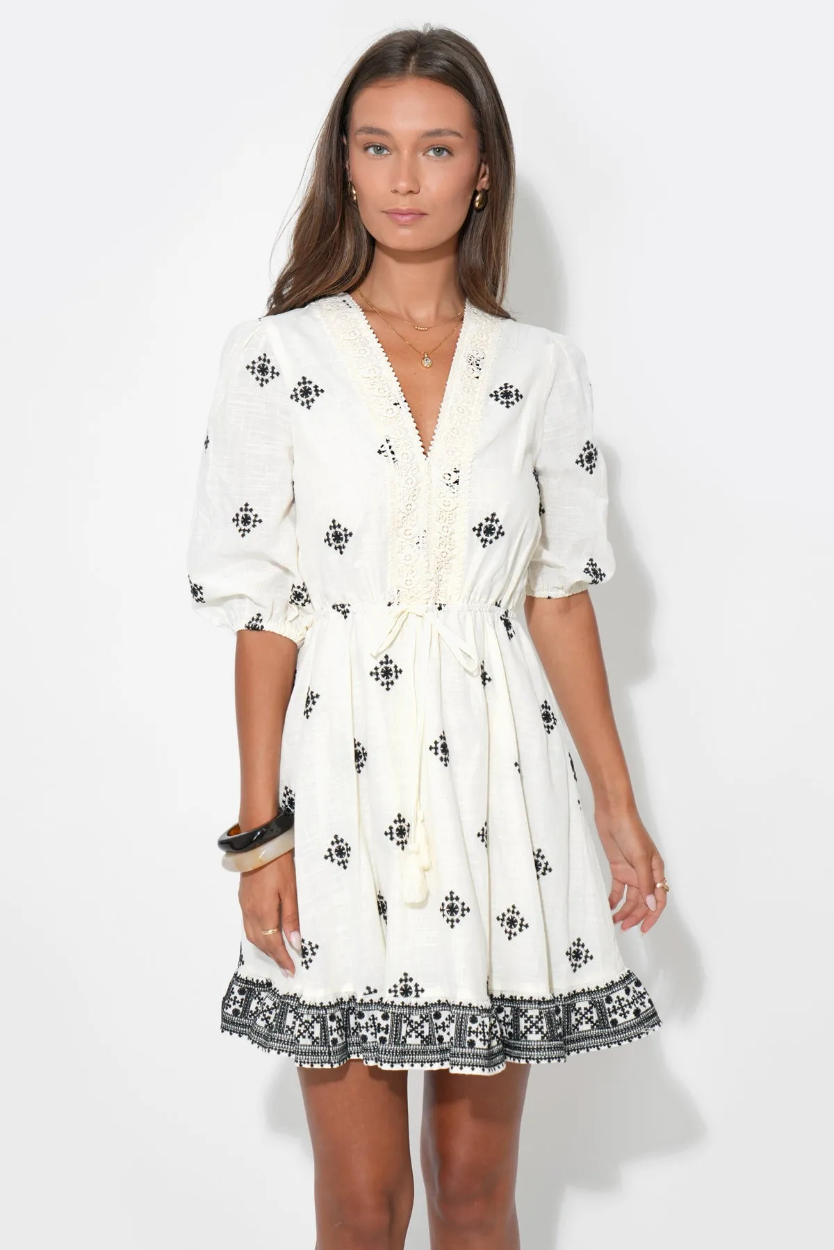 Soraya Embroidery Mini Dress sold by Adelyn Rae product image thumbnail 4