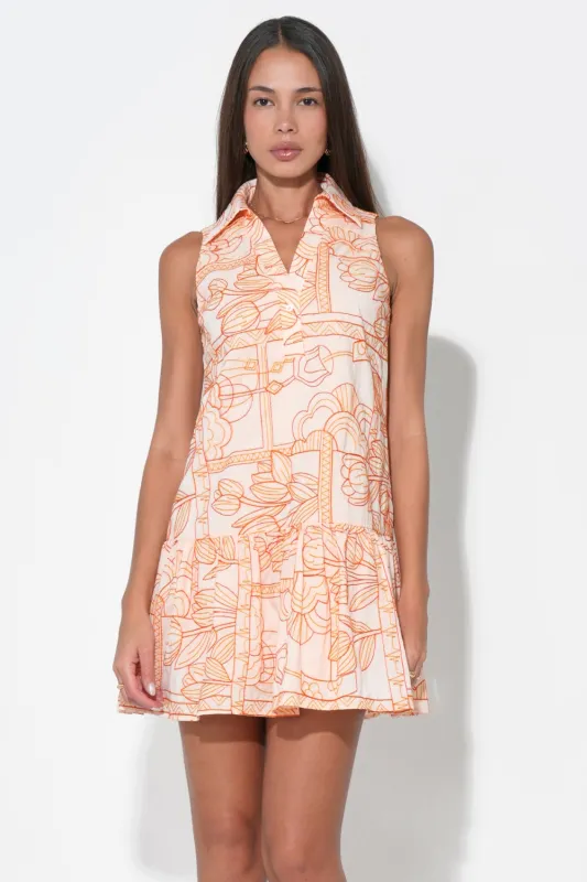 Gemma Embroidery Mini Shirt Dress made by Adelyn Rae