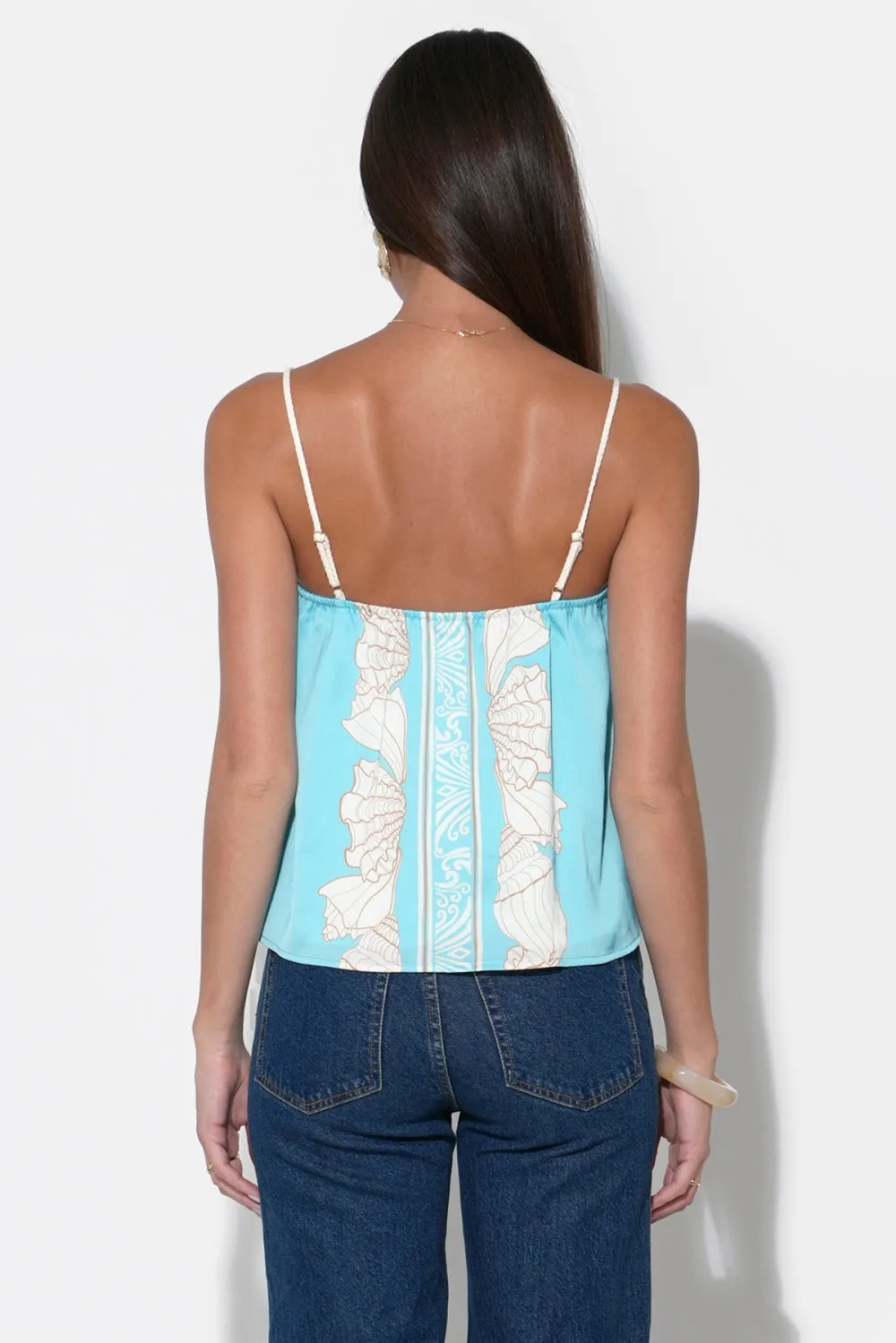 Arabella Braided Tie Straps Printed Top sold by Adelyn Rae product image thumbnail 2