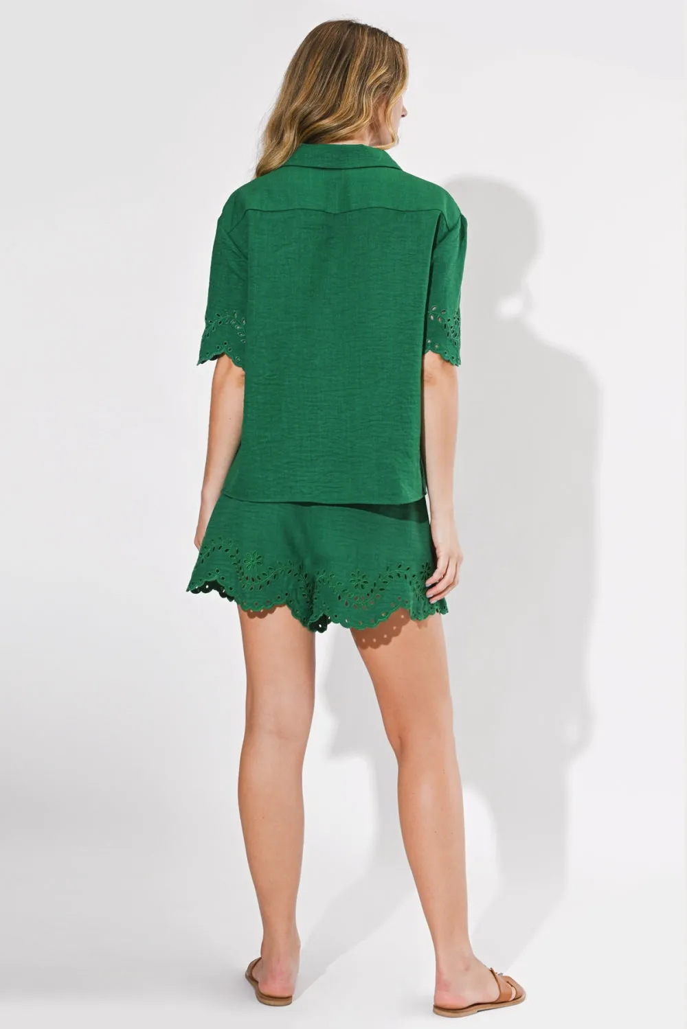 Irene Embroidered Short Sleeves Shirt sold by Adelyn Rae product image thumbnail 2