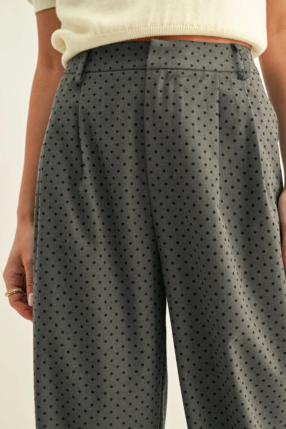 Crista Polka Dot Pleated Pants sold by Adelyn Rae product image thumbnail 2
