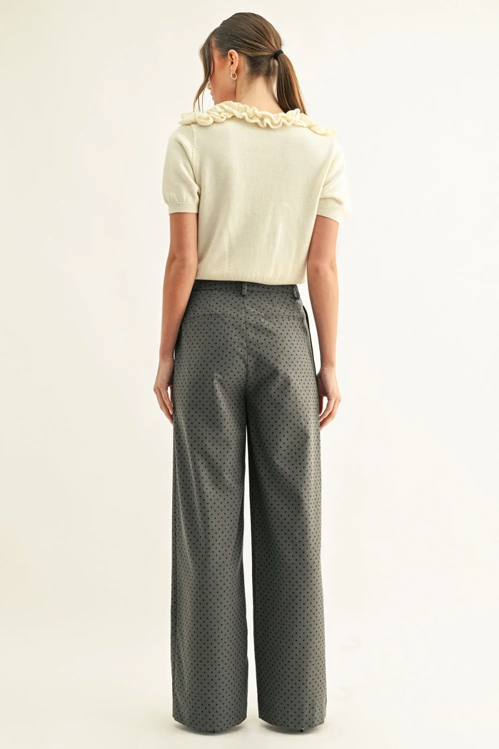 Crista Polka Dot Pleated Pants sold by Adelyn Rae product image thumbnail 3