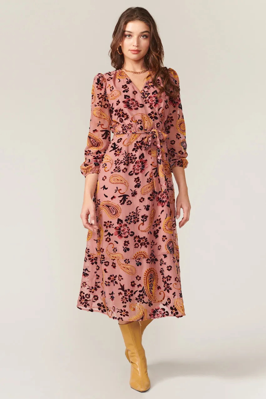 Goya Velvet Burnout Midi Dress - FINAL SALE sold by Adelyn Rae product image thumbnail 2