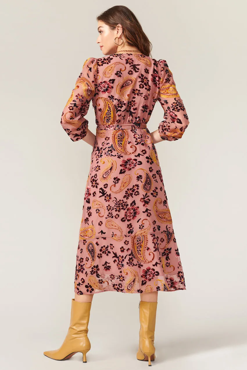 Goya Velvet Burnout Midi Dress - FINAL SALE sold by Adelyn Rae product image thumbnail 3