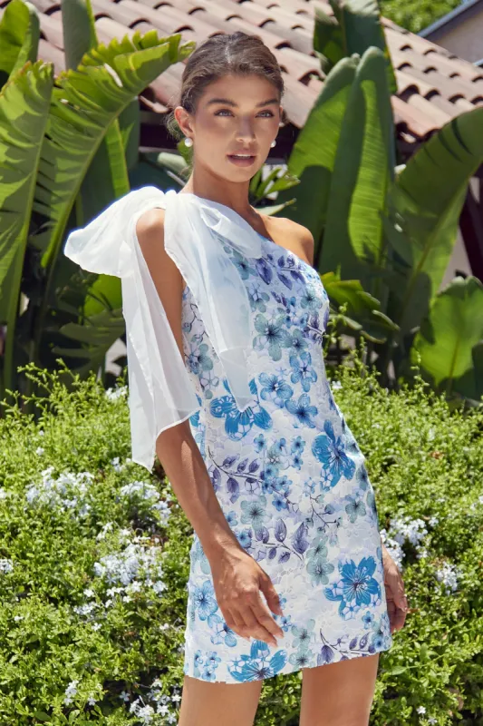 Lua One Shoulder Floral Lace Dress - FINAL SALE sold by Adelyn Rae