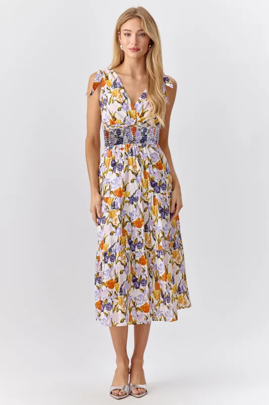 Pami Shoulder Tie Dress sold by Adelyn Rae