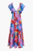 Caroline Flutter Sleeve Midi Dress sold by Adelyn Rae