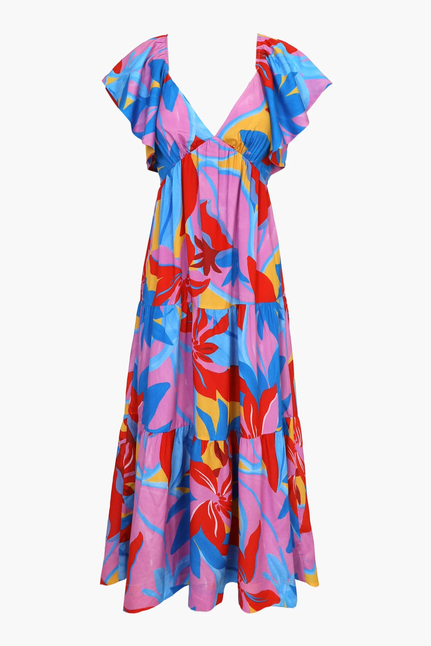 Caroline Flutter Sleeve Midi Dress sold by Adelyn Rae product image thumbnail 5