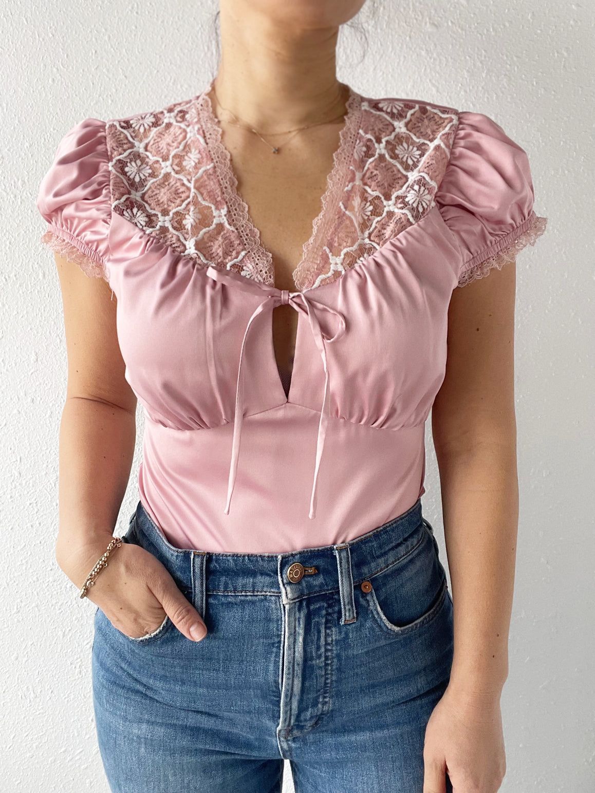 Midnight Lace Insert Bodysuit - FINAL SALE sold by Adelyn Rae