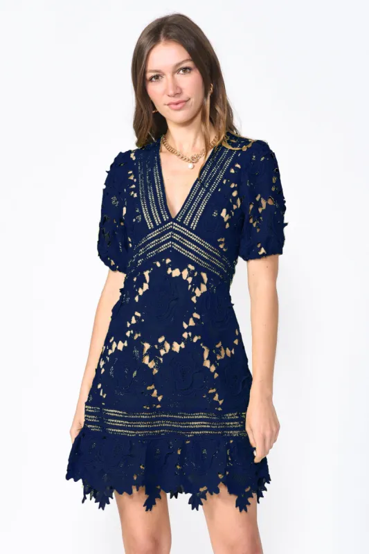 Adrian Crochet Lace Dress sold by Adelyn Rae