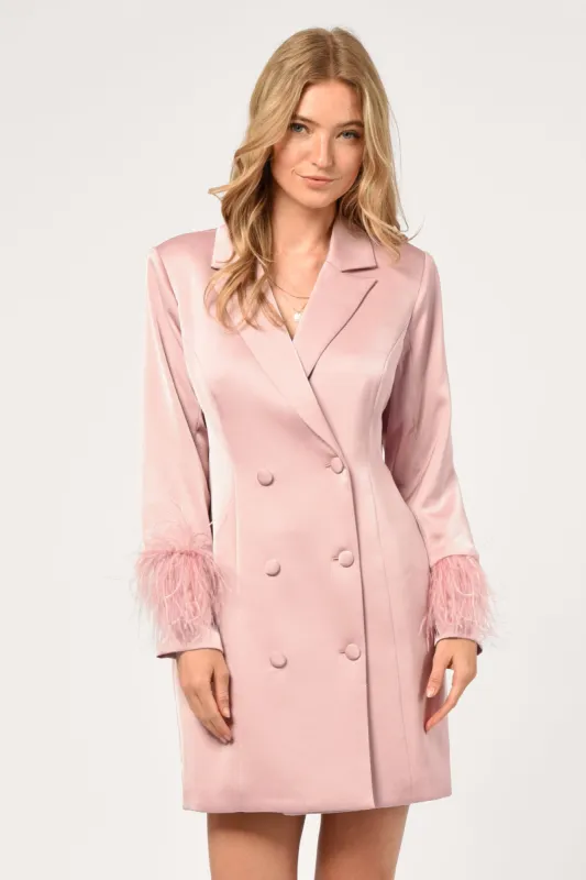 Bianca Feather Blazer Dress sold by Adelyn Rae