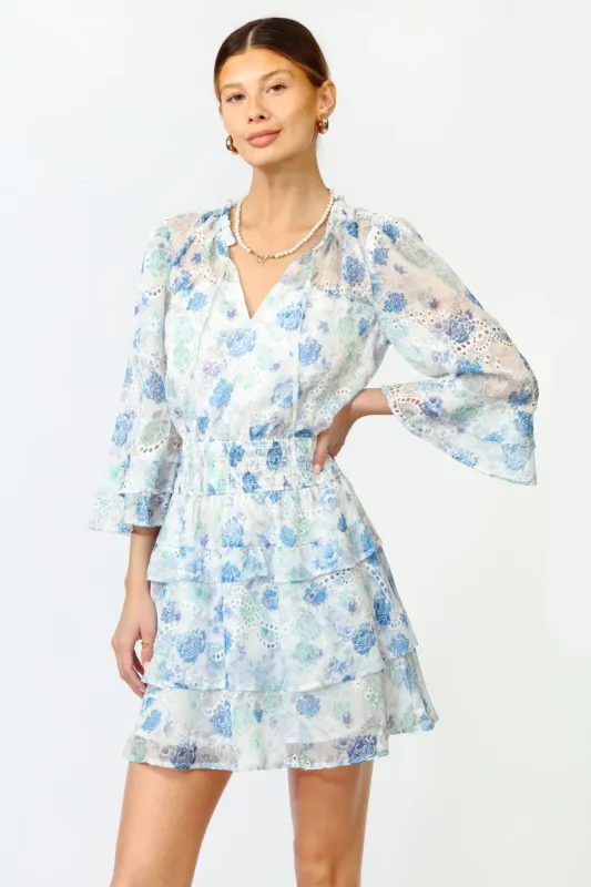 Juliana Eyelet Smocked Mini Dress - FINAL SALE sold by Adelyn Rae