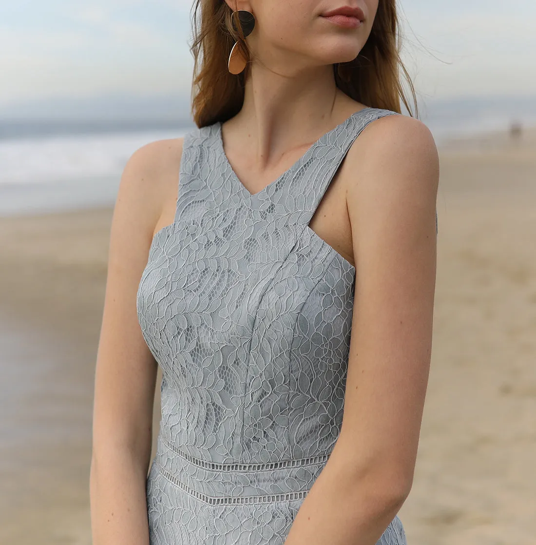 Carissa Lace Cross Neck Jumpsuit - FINAL SALE sold by Adelyn Rae product image thumbnail 4