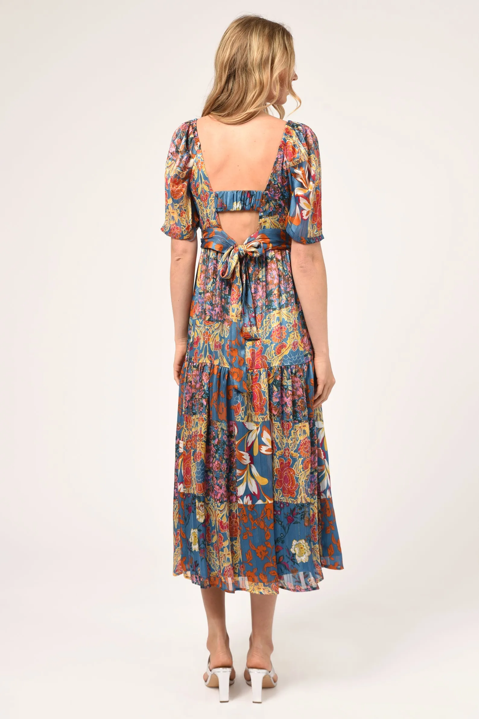 Helena Chiffon Open Back Midi Dress sold by Adelyn Rae product image thumbnail 2