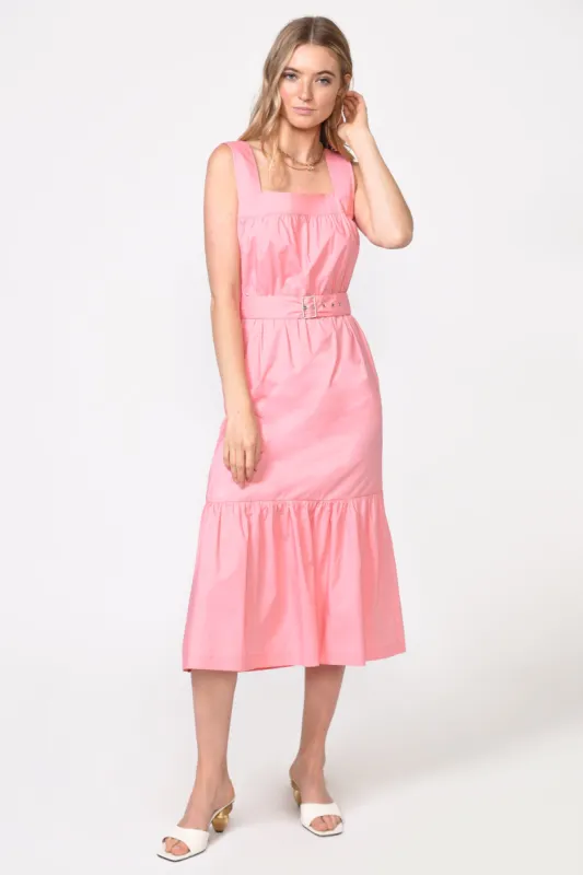 Janis Poplin Belted Midi Dress - FINAL SALE sold by Adelyn Rae